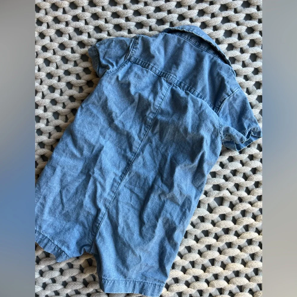 Carters 18m collared denim blue shortie